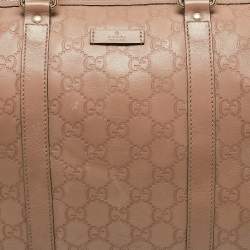 Pre Owned Gucci Beige Guccissima Leather Medium Joy Boston Bag