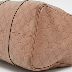 Pre Owned Gucci Beige Guccissima Leather Medium Joy Boston Bag