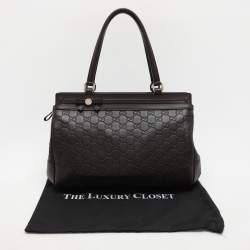 مملوكة مسبقًا Gucci Brown Guccissima Leather Mayfair Tote