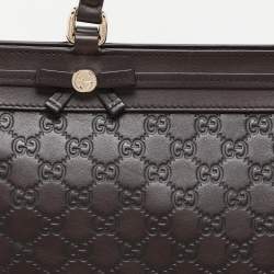 مملوكة مسبقًا Gucci Brown Guccissima Leather Mayfair Tote