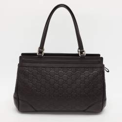 مملوكة مسبقًا Gucci Brown Guccissima Leather Mayfair Tote