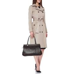 مملوكة مسبقًا Gucci Brown Guccissima Leather Mayfair Tote