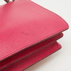 Pre Owned Gucci Pink Leather Small Guccify Pearl Embellished Dionysus Shoulder Bag