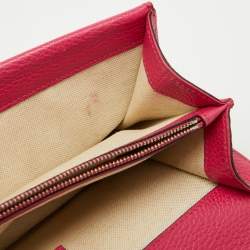 Pre Owned Gucci Pink Leather Small Guccify Pearl Embellished Dionysus Shoulder Bag