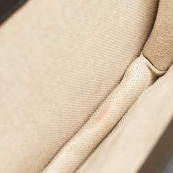 Pre Owned Gucci Black Leather Dollar Interlocking G Crossbody Bag