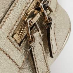 Gucci Gold Leather Britt Boston Bag