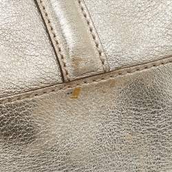 Gucci Gold Leather Britt Boston Bag