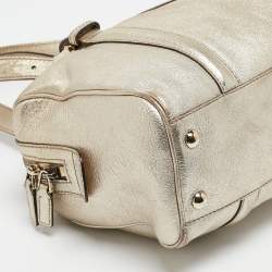 Gucci Gold Leather Britt Boston Bag
