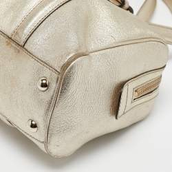 Gucci Gold Leather Britt Boston Bag