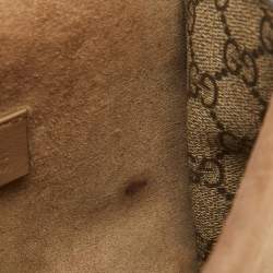 Pre Owned Gucci Beige GG Supreme Canvas and Suede Mini Dionysus Shoulder Bag