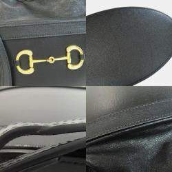 Pre Owned Gucci Leather Horsebit Bucket Shoulder Bag