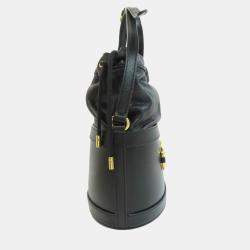 Pre Owned Gucci Leather Horsebit Bucket Shoulder Bag