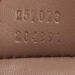 Pre Owned Gucci Beige Microguccissima Patent Leather Broadway Clutch