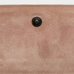 Pre Owned Gucci Beige Microguccissima Patent Leather Broadway Clutch