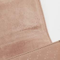 Pre Owned Gucci Beige Microguccissima Patent Leather Broadway Clutch