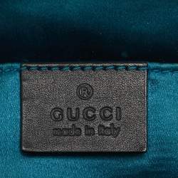 Pre Owned Gucci Brown/Black Suede and Patent Leather Ophidia Crossbody Bag