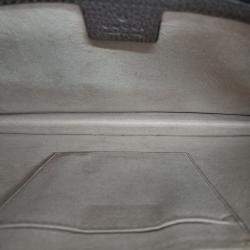 Gucci Beige Brown Coated Canvas Leather Supreme Portfolio Clutch Bag