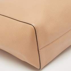 مملوكة مسبقًا Gucci Camelia/Mineral Blue Leather Medium Swing Tote