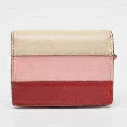 Gucci Multicolor Leather Stripe Queen Margaret Card Case
