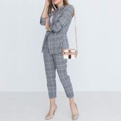 Pre Owned Gucci Light Pink Leather and PVC Mini Ophidia Crossbody Bag