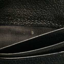 Gucci Black Leather Crystals GG Marmont Card Case