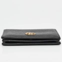 Gucci Black Leather GG Marmont Card Case
