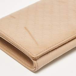 Gucci Beige Microguccissima Patent Leather Broadway Clutch