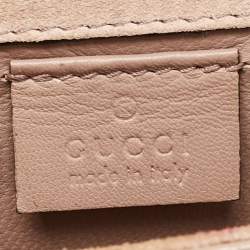 Gucci Beige Microguccissima Patent Leather Broadway Clutch