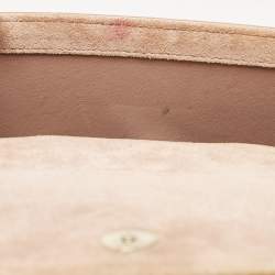 Gucci Beige Microguccissima Patent Leather Broadway Clutch