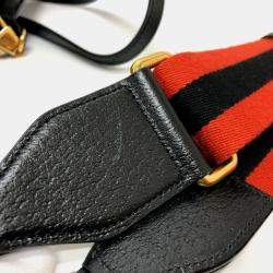Pre Owned Gucci Black Leather Diana Bamboo Top Handle Bag