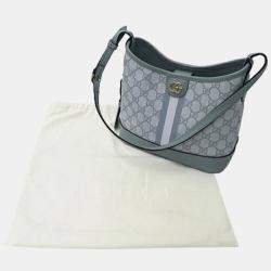 Gucci Blue GG Supreme Canvas Ophidia GG Supreme Shoulder Bag