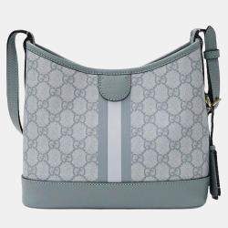 Gucci Blue GG Supreme Canvas Ophidia GG Supreme Shoulder Bag