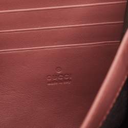 مملوكة مسبقًا حقيبة كتف غوتشي ميني بلومز ديونسوس سويدي وكانفاس جي جي سوبريم بيج/ عنابي