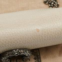 Pre Owned Gucci Off White Leather Super Mini Dionysus Shoulder Bag