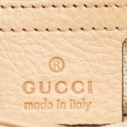 مملوكة مسبقًا Gucci Beige GG Canvas and Leather Medium Marrakech Shoulder Bag