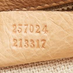 مملوكة مسبقًا Gucci Beige GG Canvas and Leather Medium Marrakech Shoulder Bag