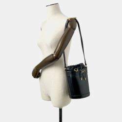 Gucci Black Leather Horsebit 1955 Bucket Bag