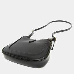 Pre Owned Gucci Black Leather Jackie 1961 Shoulder Bag
