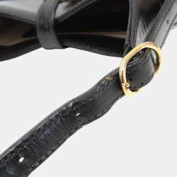 Pre Owned Gucci Black Leather Jackie 1961 Shoulder Bag