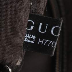 Pre Owned Gucci Nude Pink Imprime Canvas Shopper Tote