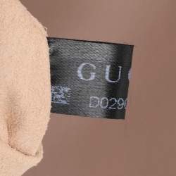 Pre Owned Gucci Nude Pink Matelassé Leather Small GG Marmont Shoulder Bag