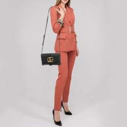 Gucci Black Leather Small Arli Crossbody Bag