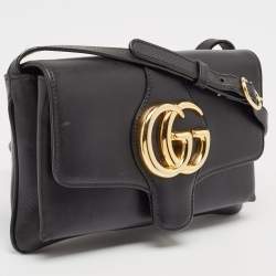 Gucci Black Leather Small Arli Crossbody Bag