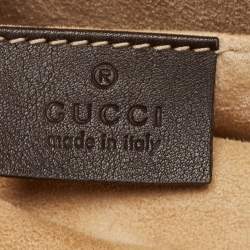 Pre Owned Gucci Cream Python Medium Dionysus Bamboo Top Handle Bag