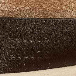 Pre Owned Gucci Cream Python Medium Dionysus Bamboo Top Handle Bag