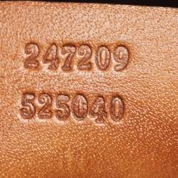 Pre Owned Gucci Brown Python and Leather Craft Tote