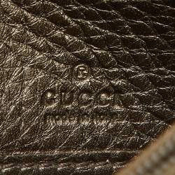 Gucci Brown Leather Soho Flap Continental Wallet