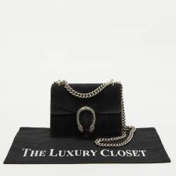 مملوكة مسبقًا حقيبة كتف غوتشي ميني ديونسوس سويدي وكانفاس جي جي سوبريم بلومز متعددة الألوان