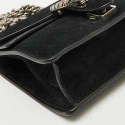 مملوكة مسبقًا حقيبة كتف غوتشي ميني ديونسوس سويدي وكانفاس جي جي سوبريم بلومز متعددة الألوان