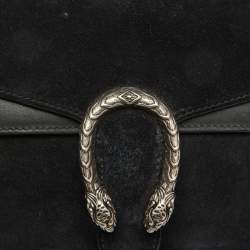 مملوكة مسبقًا حقيبة كتف غوتشي ميني ديونسوس سويدي وكانفاس جي جي سوبريم بلومز متعددة الألوان